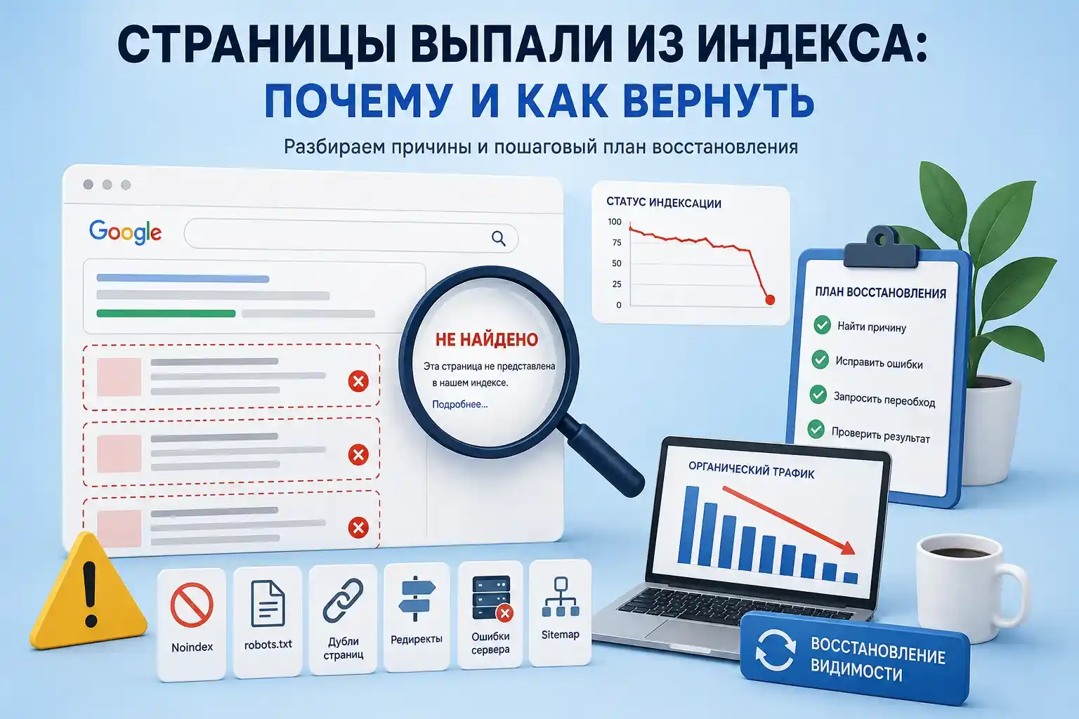 Страницы выпали из индекса: почему и как вернуть